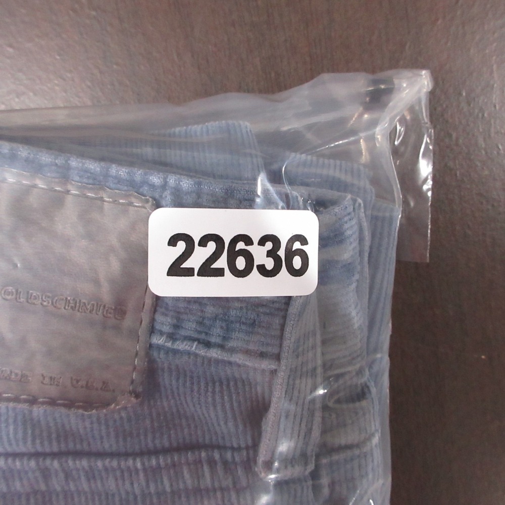 AG Adriano Goldschmied Pants Mens 34x29 Blue Corduroy The Matchbox Slim Straight - Picture 12 of 12